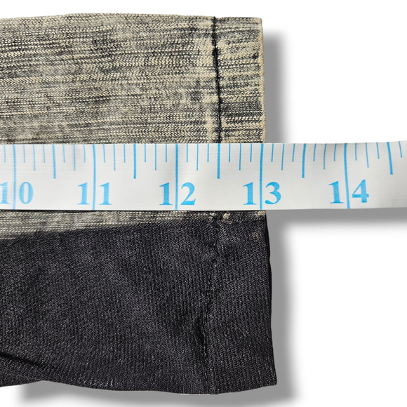 VTG Eand Queen Distressed Asymmetrical Jacket Sz. S [4-6] Gray Black Acid Wash - Picture 12 of 12